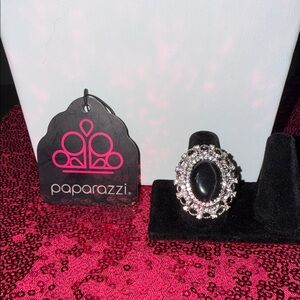 Paparazzi Onyx and Silver Statement Ring